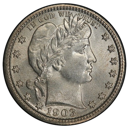 PCGS-MS-66-1903-Barber-Quarter-With-Facial-Issues?